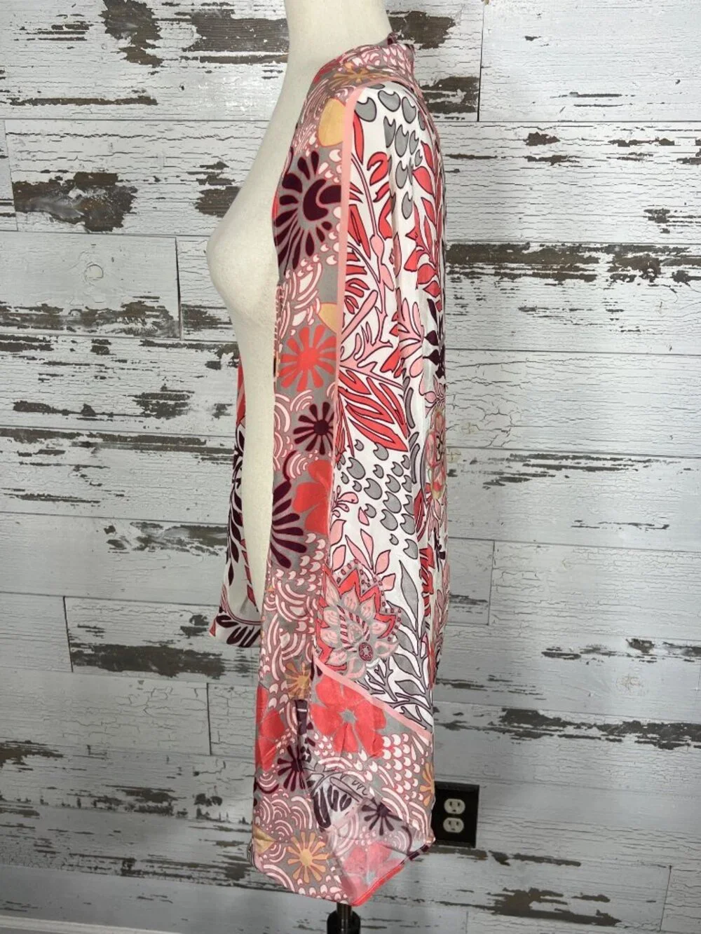 ANTHROPOLOGIE Larissa Cocoon Kimono Wrap Multicolor Floral OS NWT